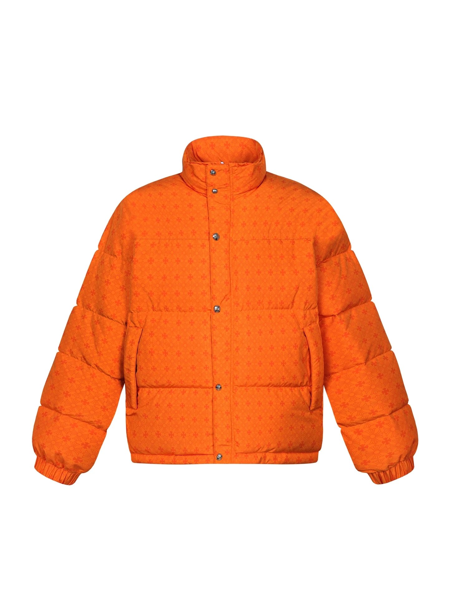 Chrome Hearts orange printed down jacket