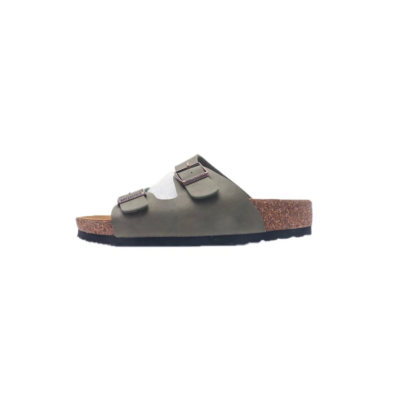 Birkenstock Arizona Casual-style Olive Green Slide Sandals
