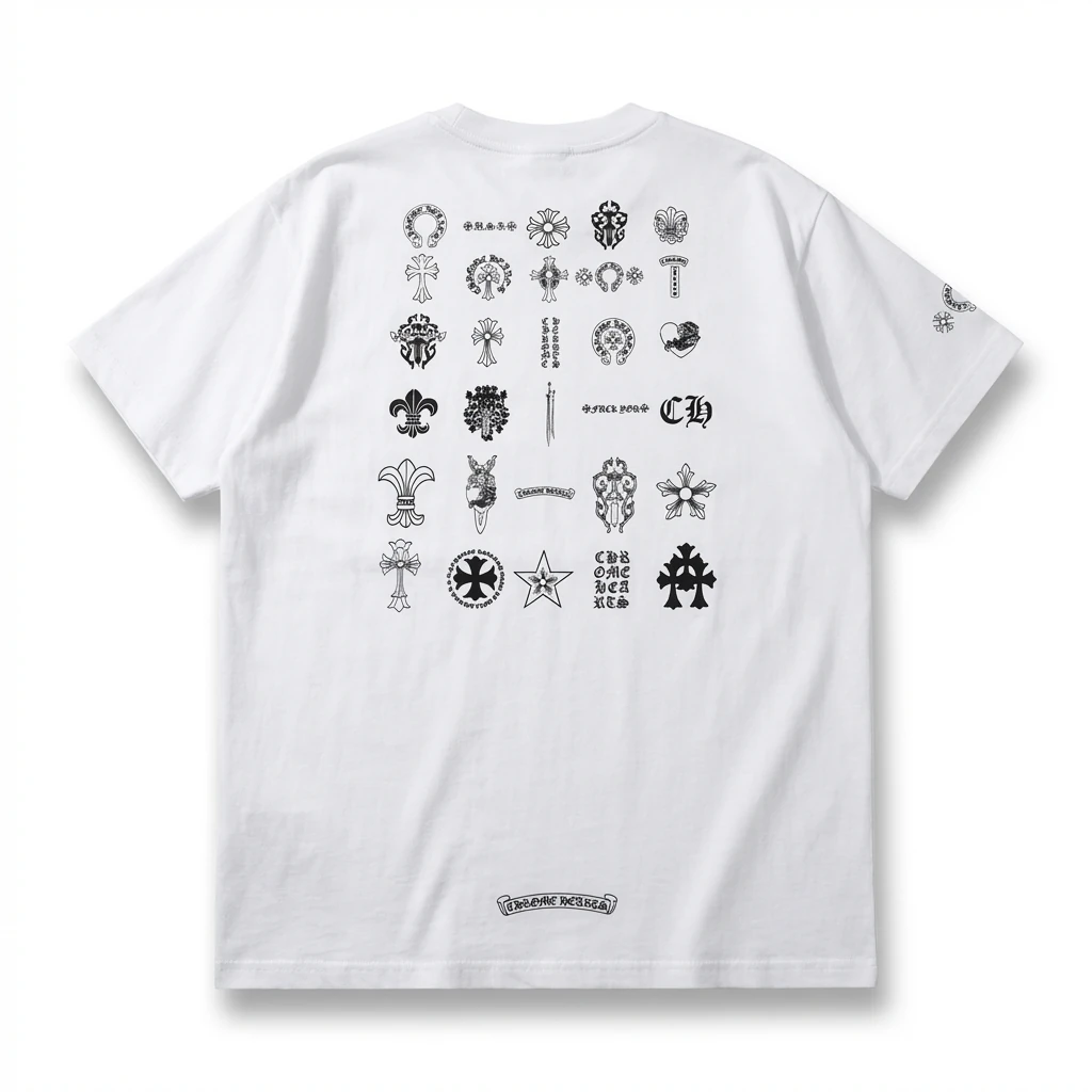 Chrome Hearts Dark Style White T-shirt