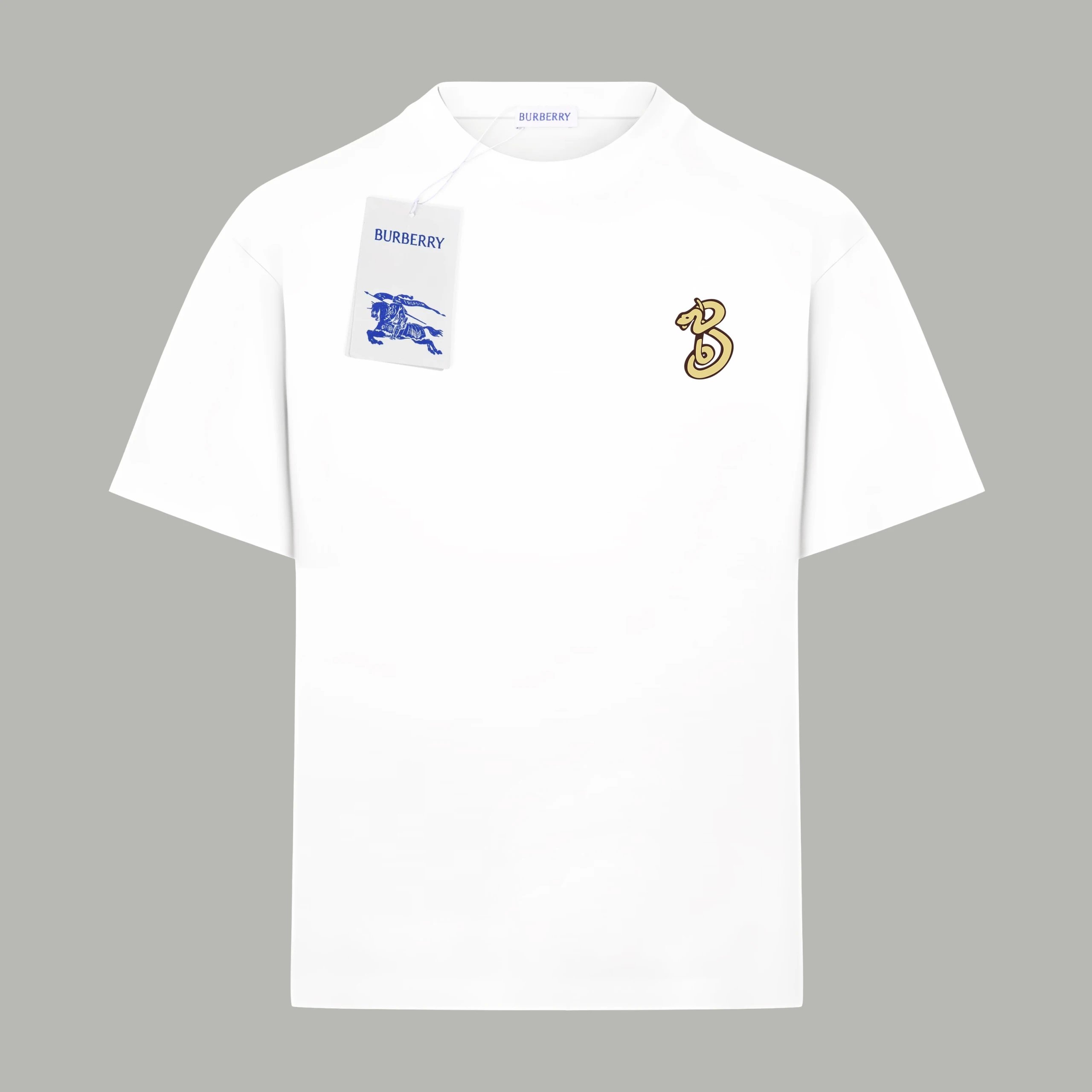 Burberry 3-letter logo simple white T-shirt