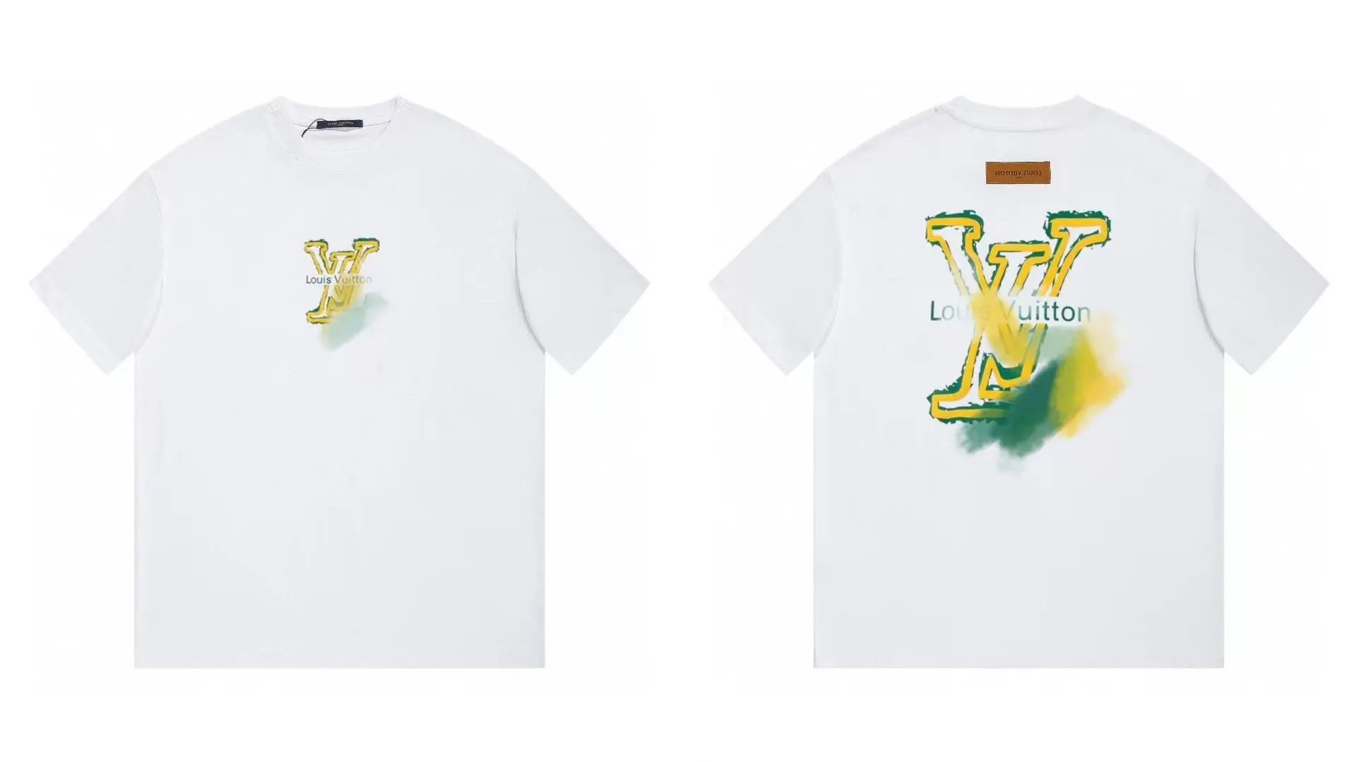 Louis Vuitton LV Printed Casual Style White T-Shirt