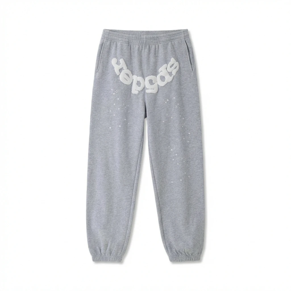 Sp5der Starry Rhinestone Wind Track Pants