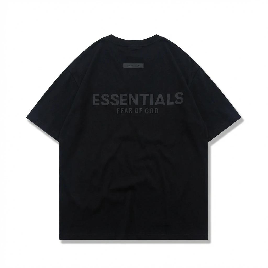 ESSENTIALS minimalist style black T-shirt