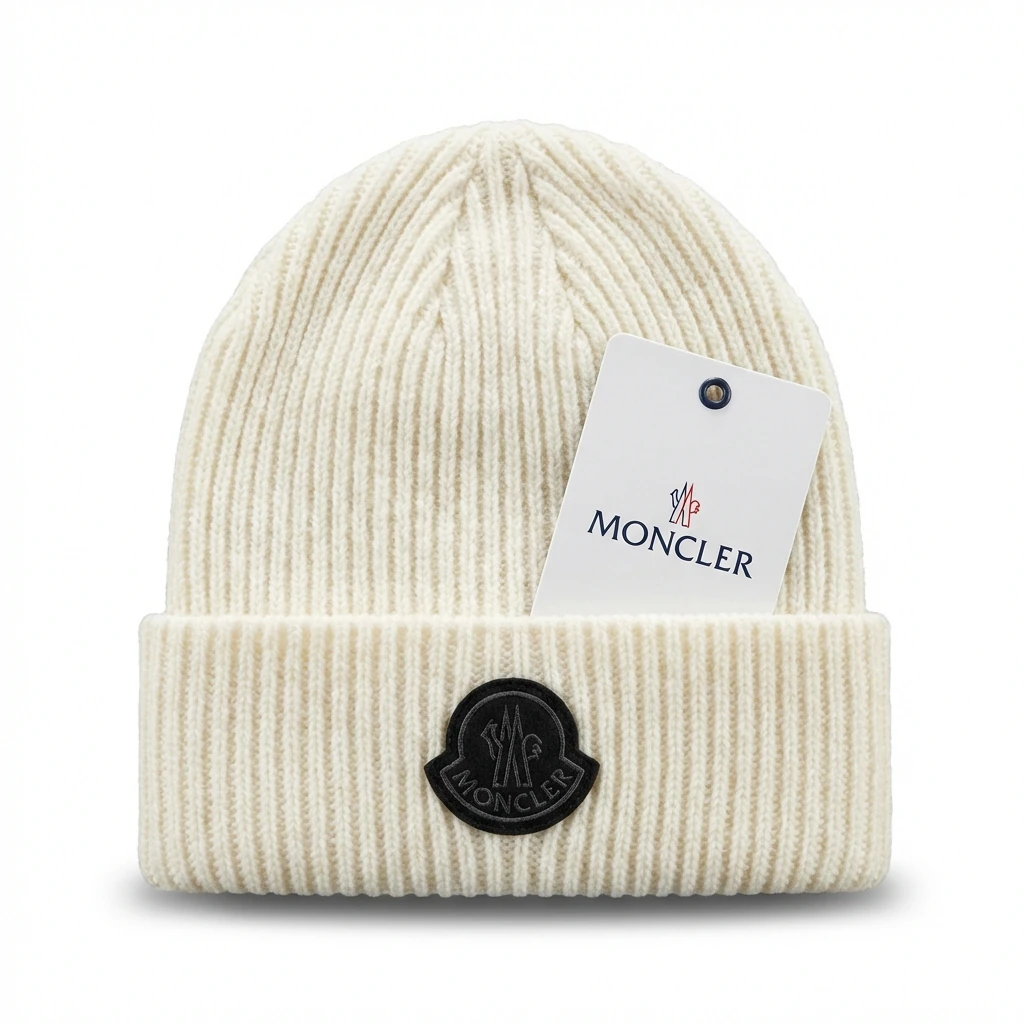 Moncler basic model simple off-white hat