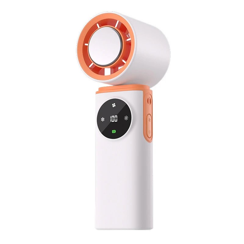 Portable Handheld Cooling Fan For Portable Airflow White Ice-compress Version