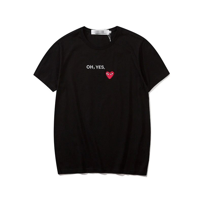 Comme des Garcons PLAY 2021-87 Black Style 2187 Heart Logo T-Shirt Logo Detail
