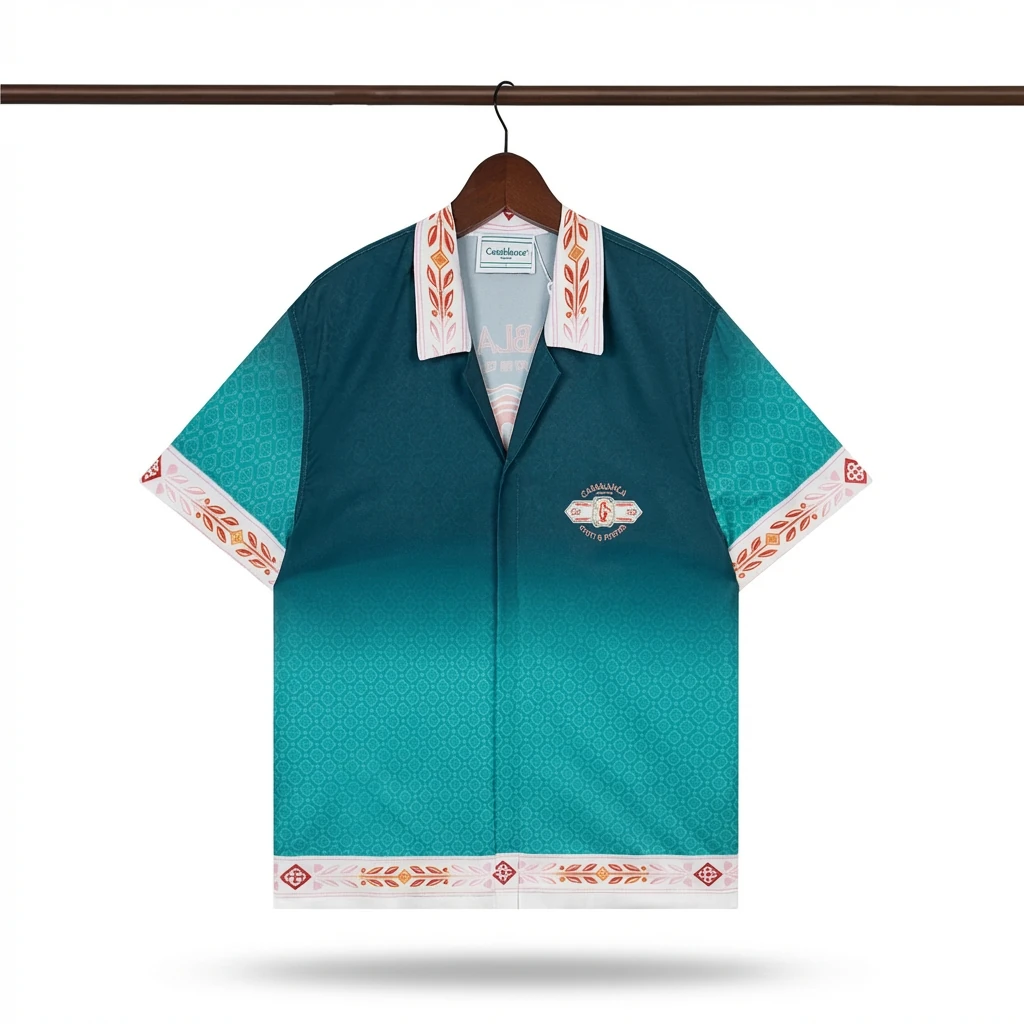 Casablanca Gradient Retro Style Shirt