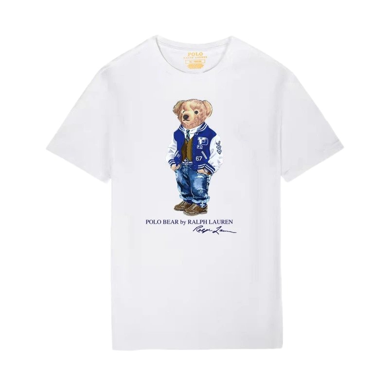 Ralph Lauren Bear Trend Brand White T-shirt
