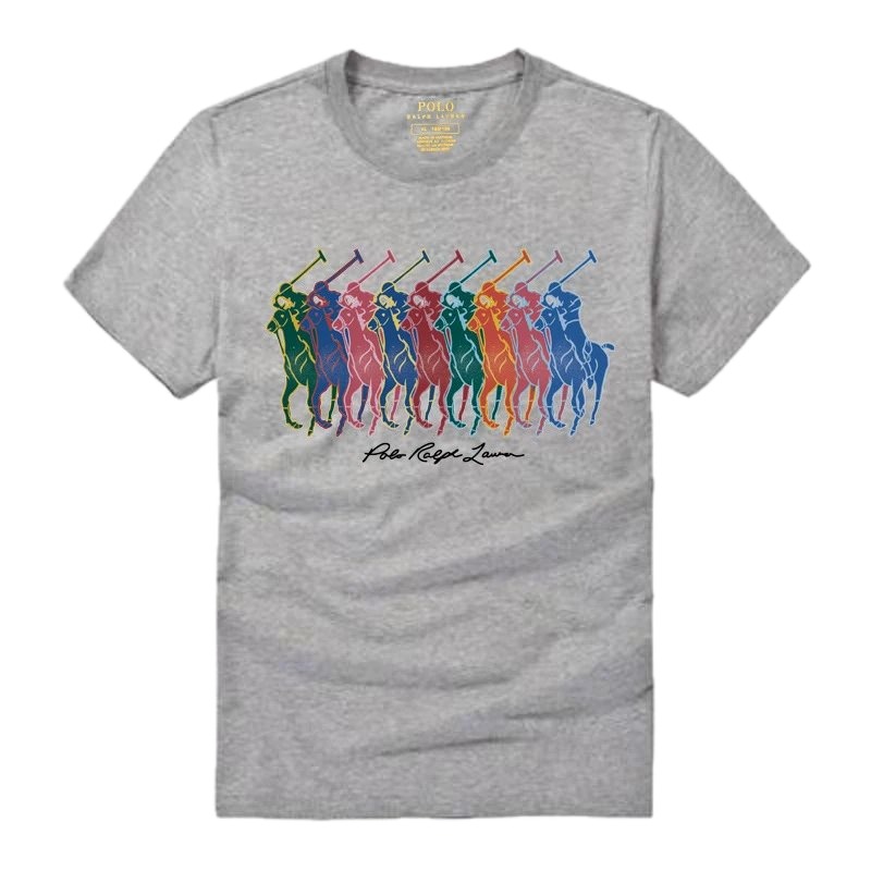 Ralph Lauren heathered grey polo-style T-shirt