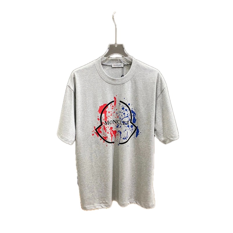 Moncler graffiti-style grey T-shirt