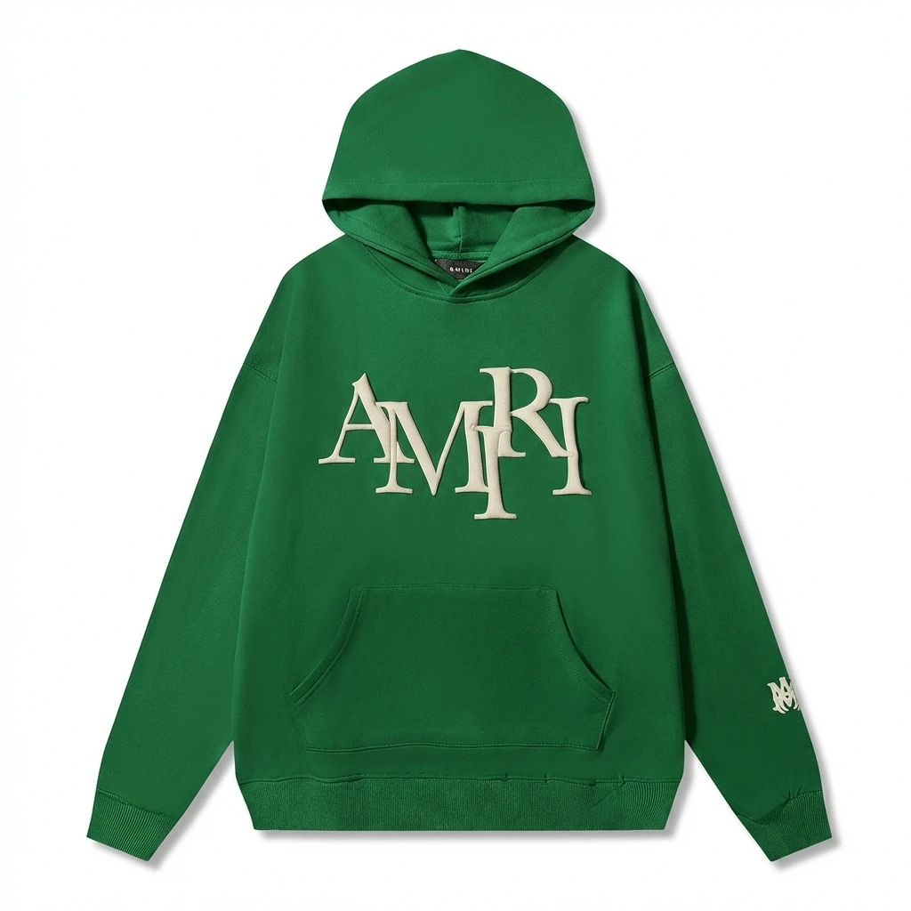 AMIRI Alphabet Style Green Sweatshirt