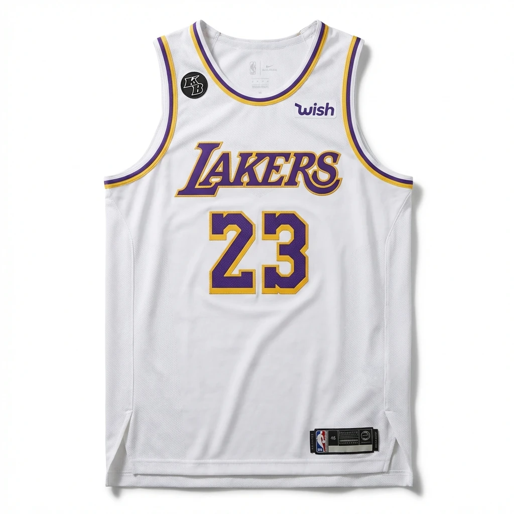 LBJ Lakers retro-style jersey