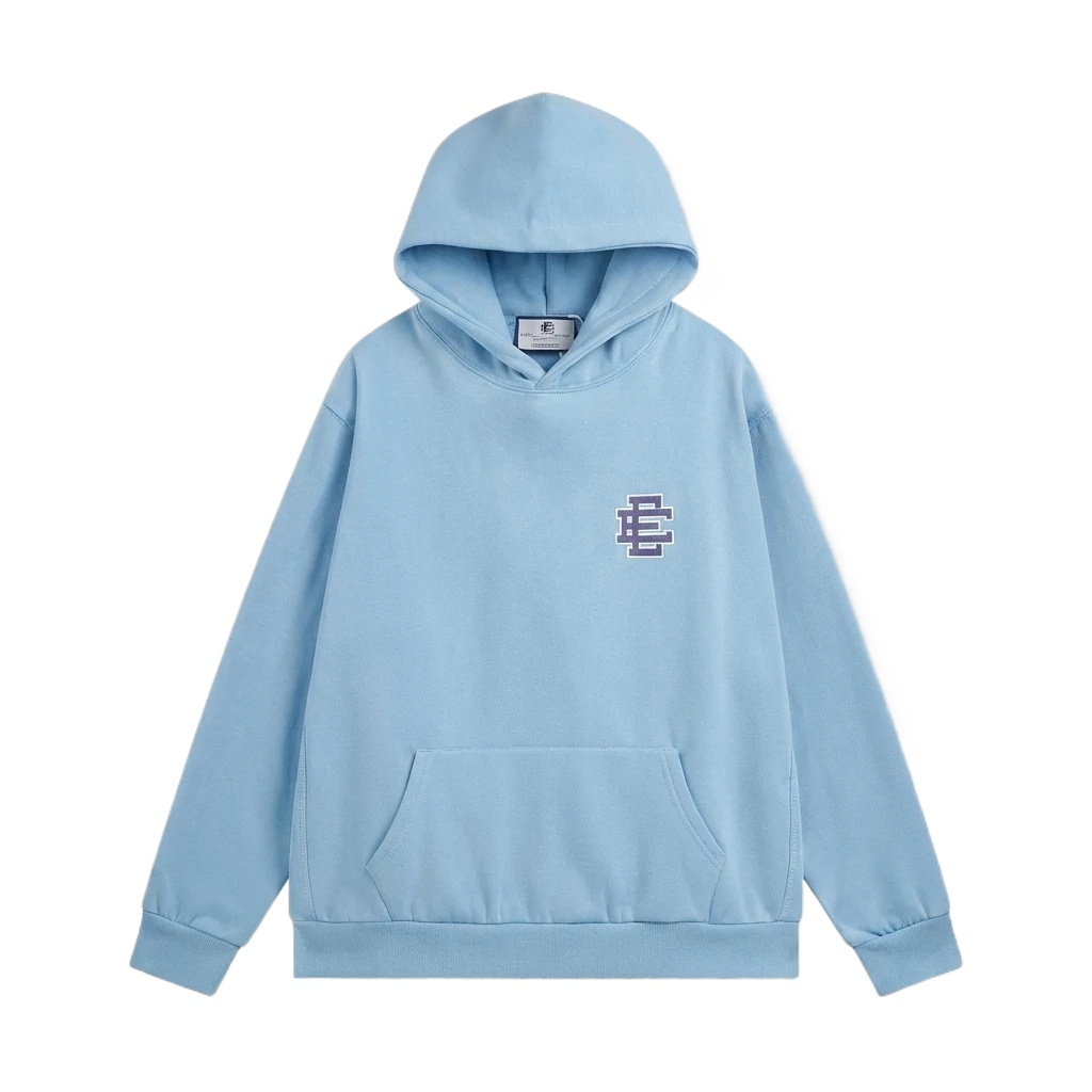 Eric Emanuel Classic Simple Style Blue Hoodie