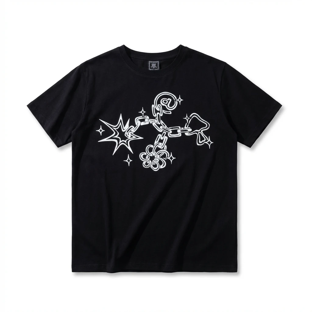 ADWYSD Trendy Style Black T-shirt