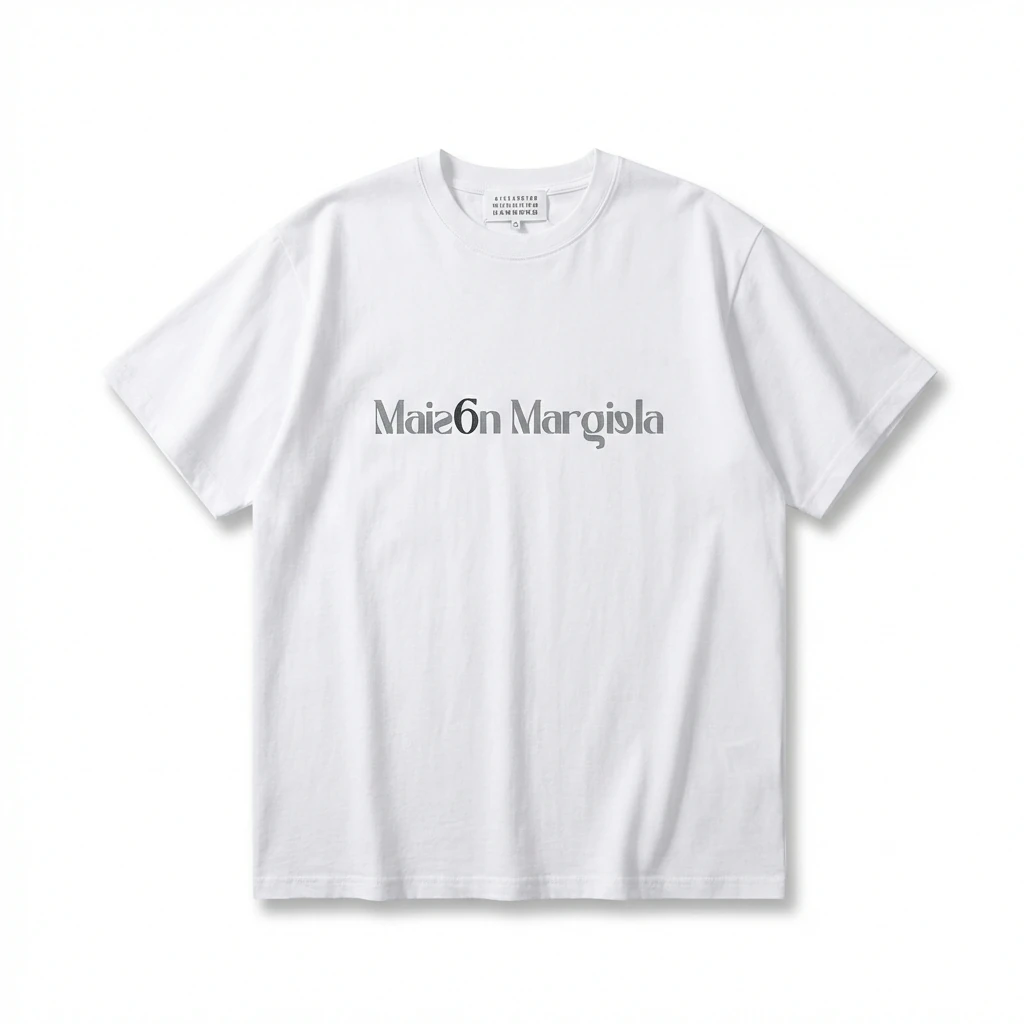 Maison Margiela minimalist style white T-shirt