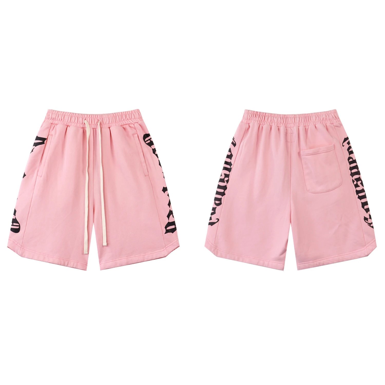 Godspeed Gothic Print Street Style Pink Shorts