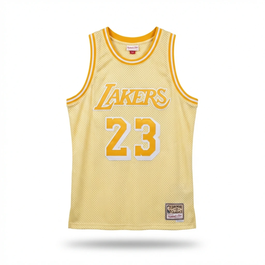 LBJ Lakers retro yellow jersey