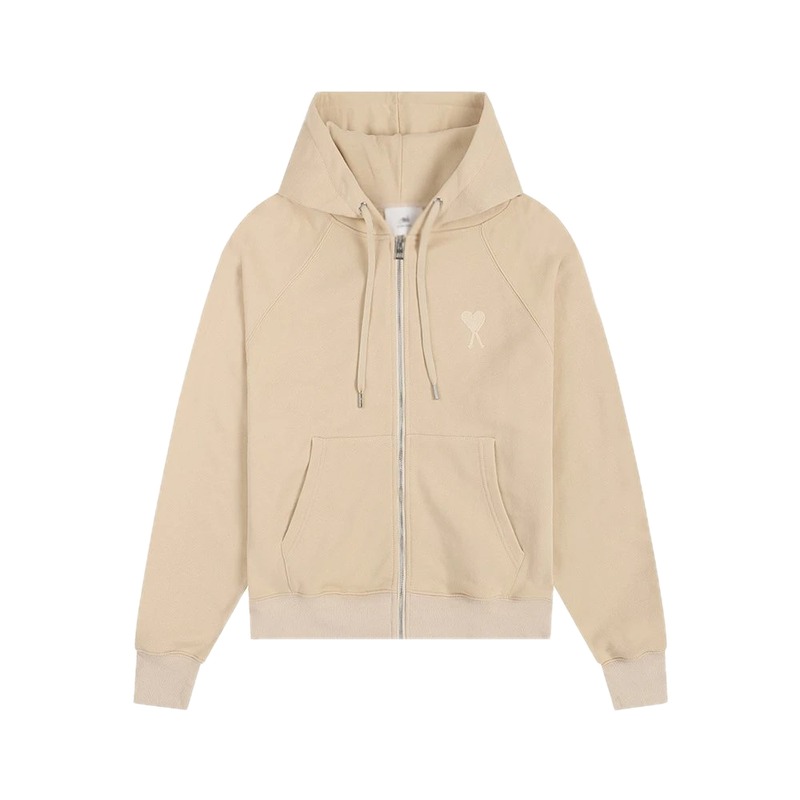 AMI minimalist style beige sweatshirt