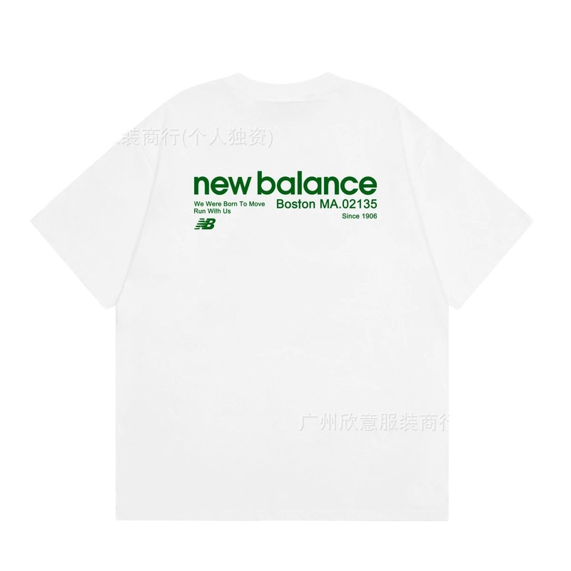 New Balance Vintage Casual Printed White T-Shirt