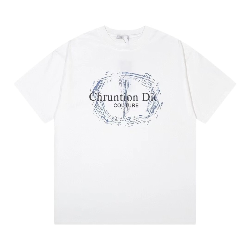 Dior Couture Trendy Style White Short-sleeve T-shirt