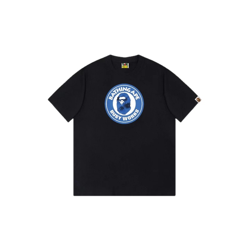 Bape Blue Label Trendy Cool Black T-shirt