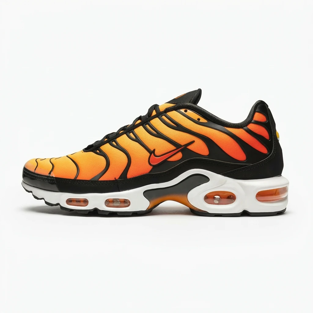Nike Air Max 95 orange-black gradient sports shoes