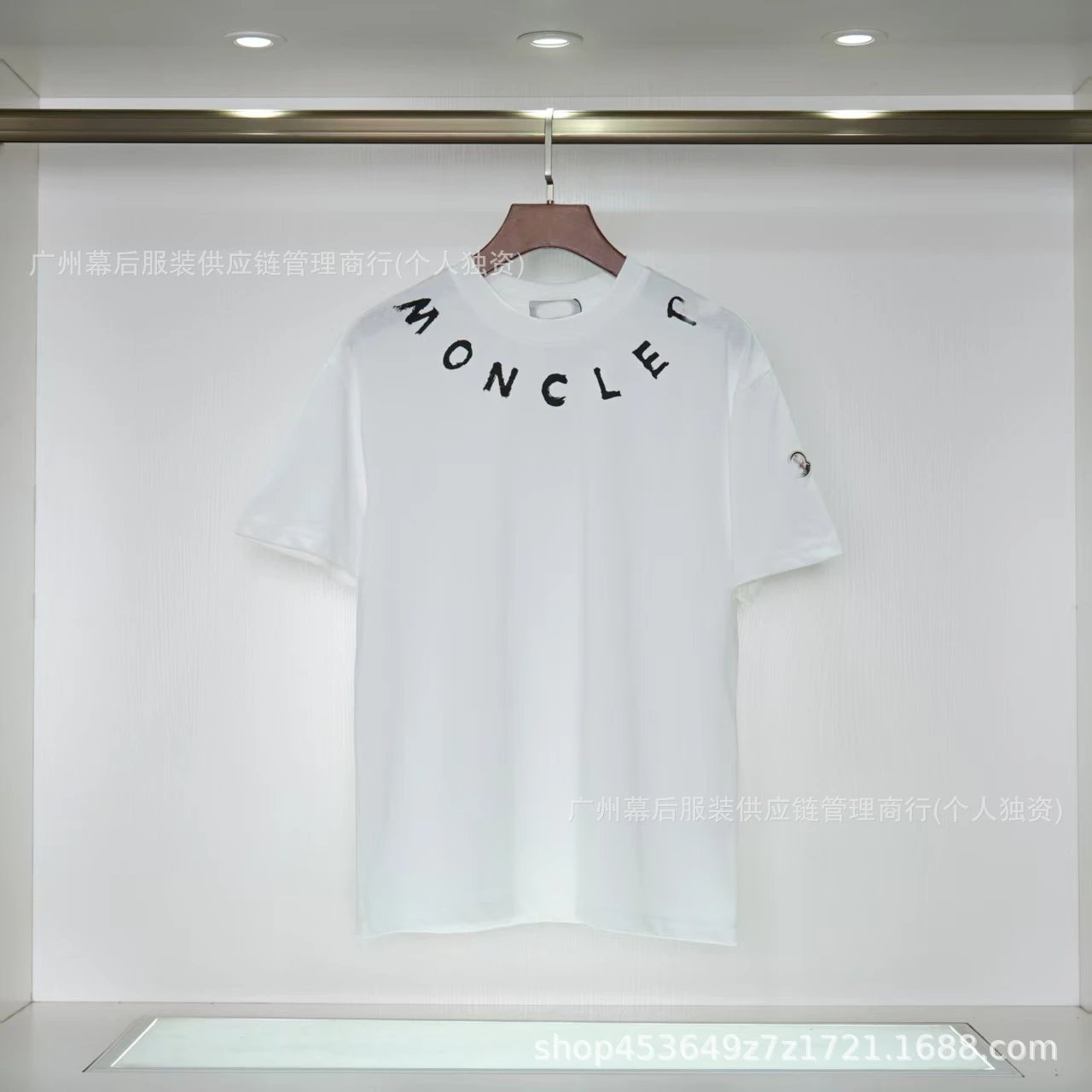 Moncler Graffiti Casual Style White Short-sleeve T-shirt