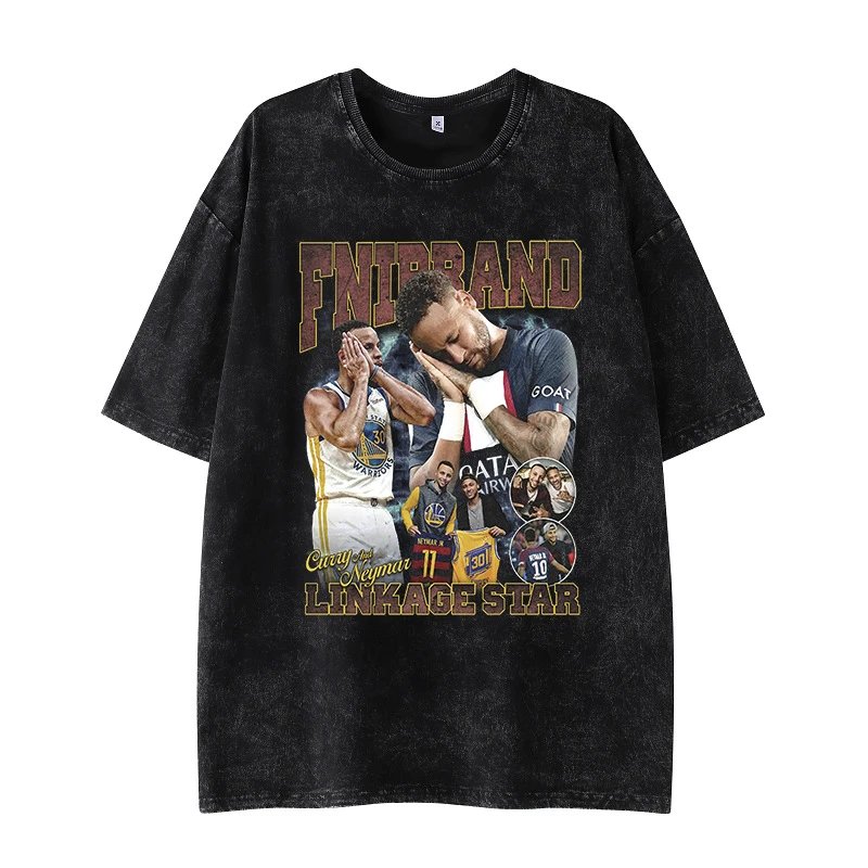 Tupac Relaxed Portrait graphic T-shirt Black Tupac Collage with Designer-Inspired Detail