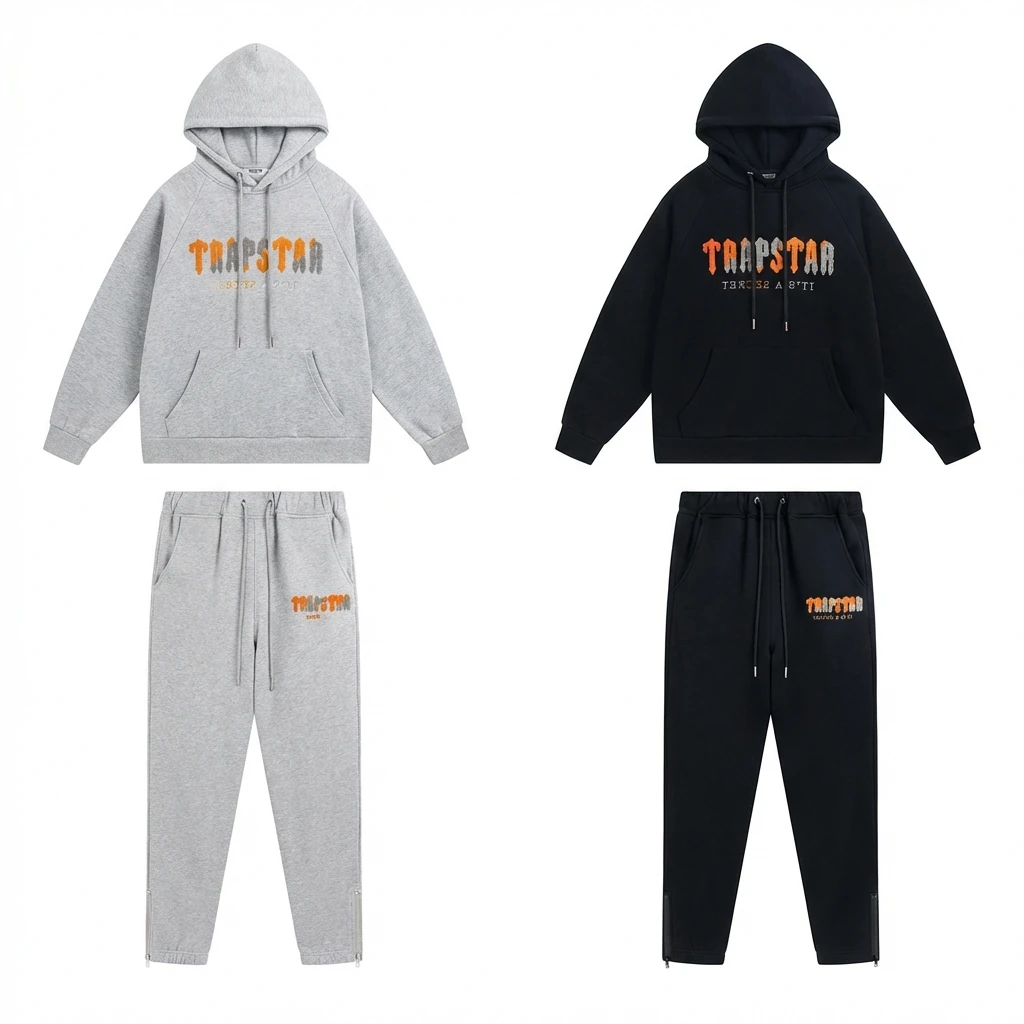 Trapstar Printed Streetwear Set (Grey/Black)