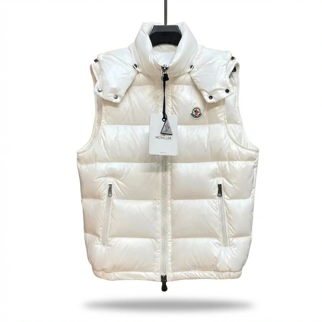 Moncler Fashionable White Down Vest