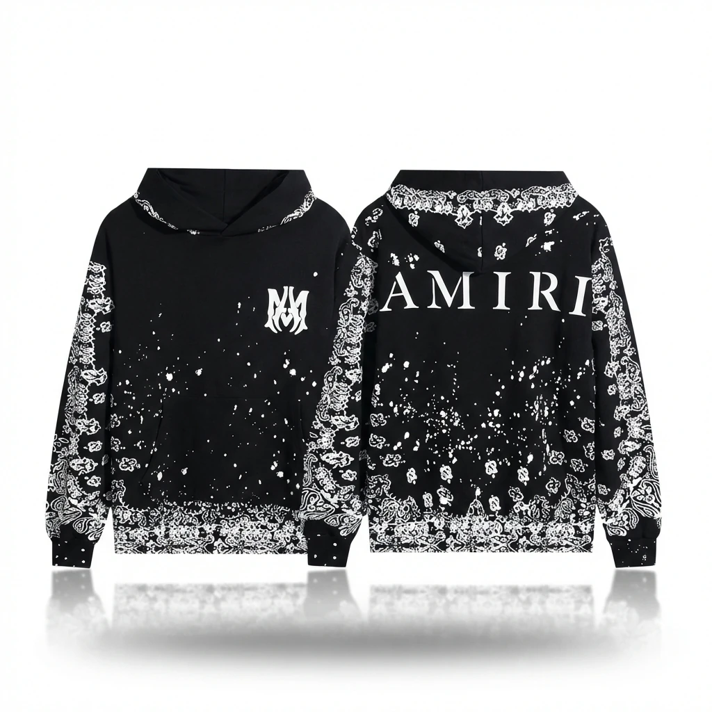 AMIRI Dark Style Cashew Flower Sweatshirt