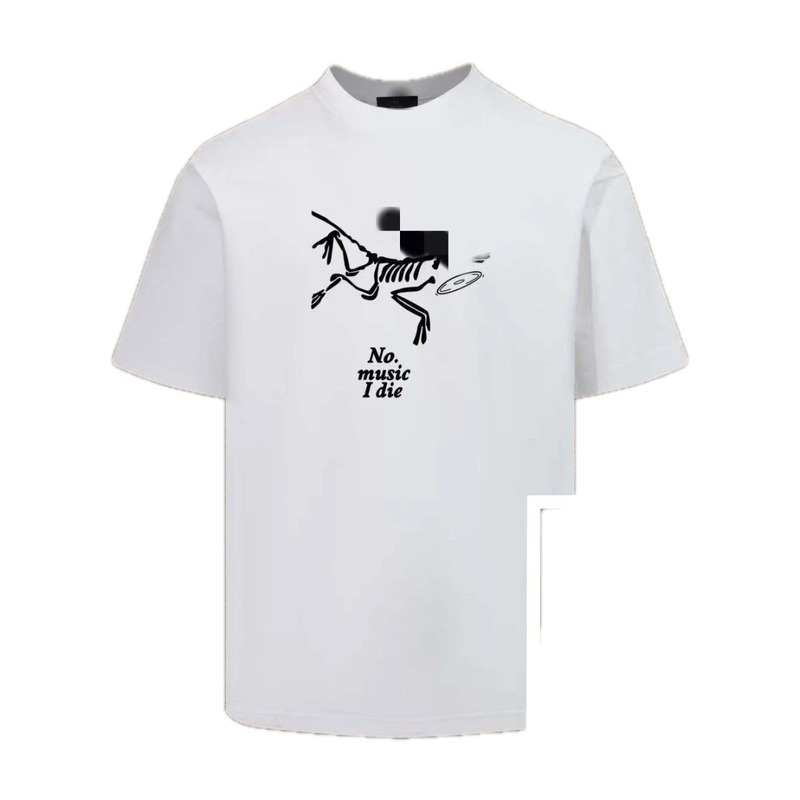 Arc'teryx Skull Print Trendy Cool Style White T-Shirt