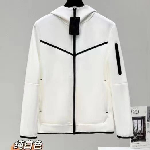 Classic White zip hoodie White Full Zip for Daily Styling