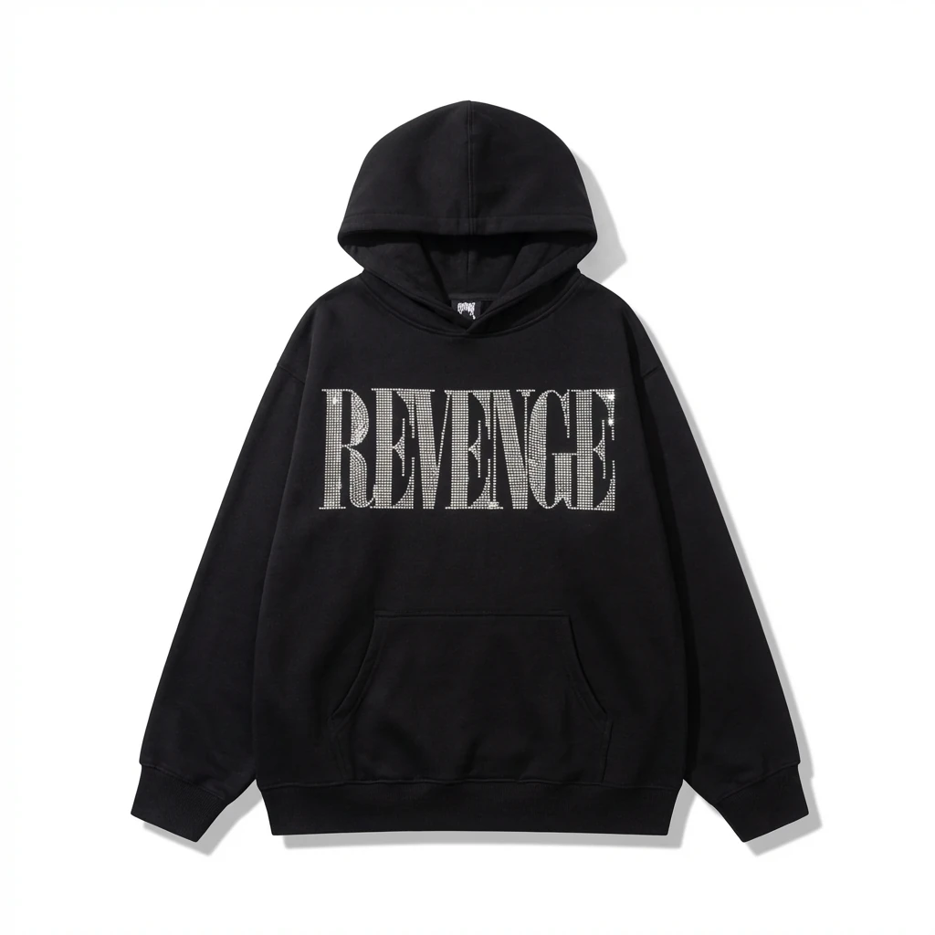Revenge Letter Wind Black Hoodie