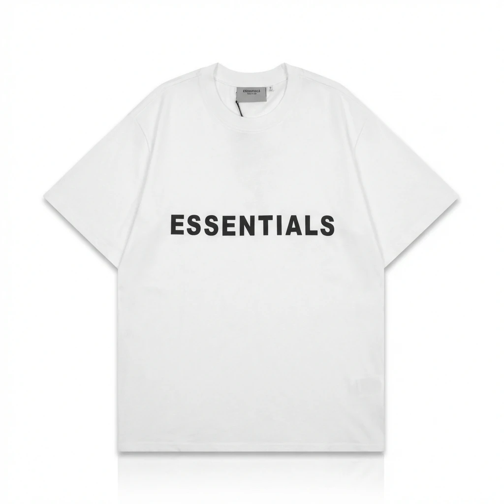 ESSENTIALS minimalist style white T-shirt