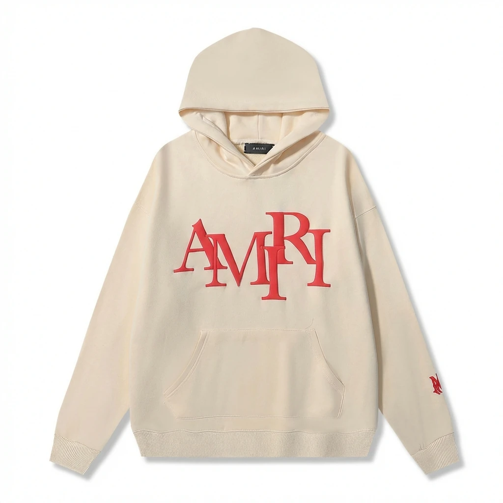 AMIRI Letter Style Beige Sweatshirt