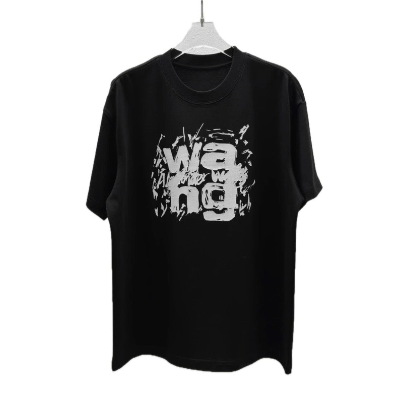 Alexander Wang Graffiti Street Style Black T-Shirt