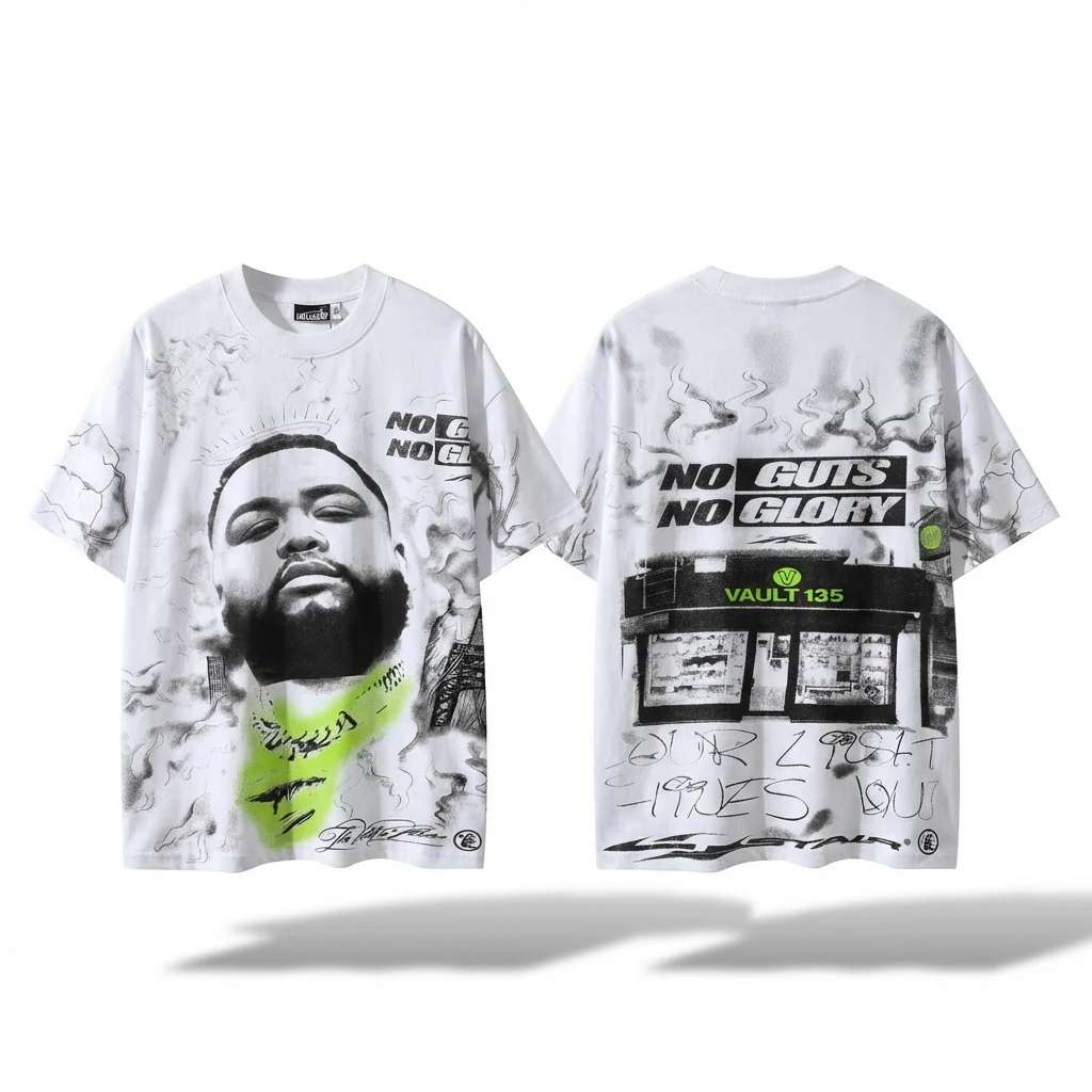 Hellstar Graffiti Style White T-shirt