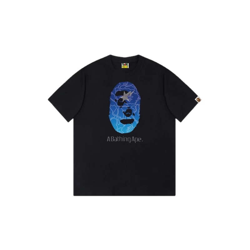 Bape Ape Head Trendy Cool Black T-shirt