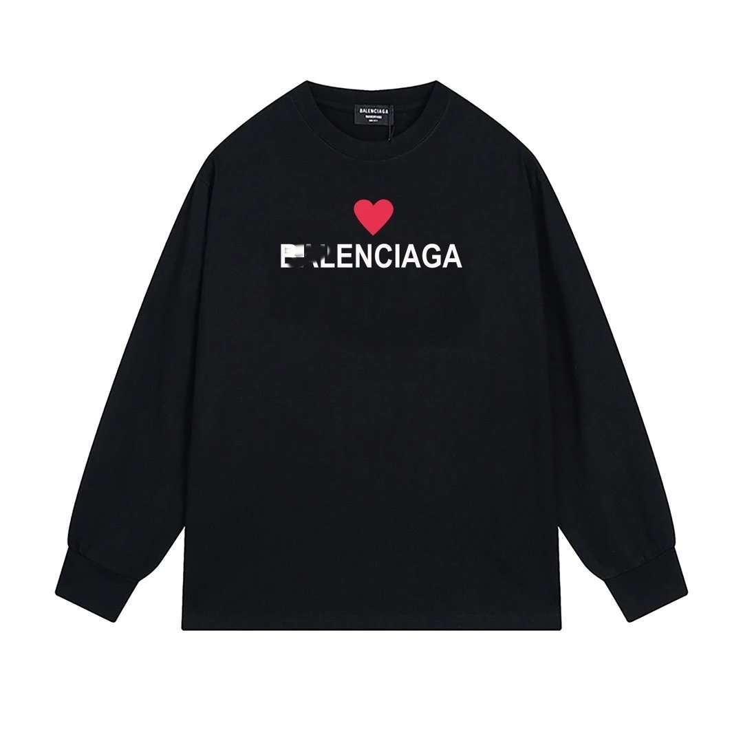 Balenciaga Love Simple Black T-shirt