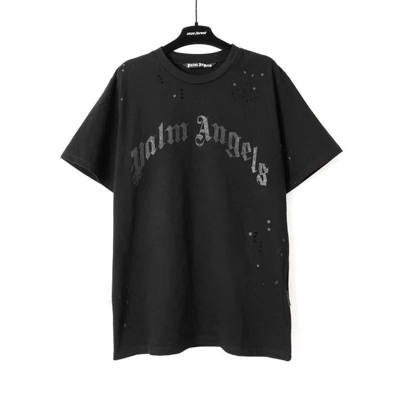 Palm Angels Urban Logo T-shirt White Palm Tree with Casual Appeal