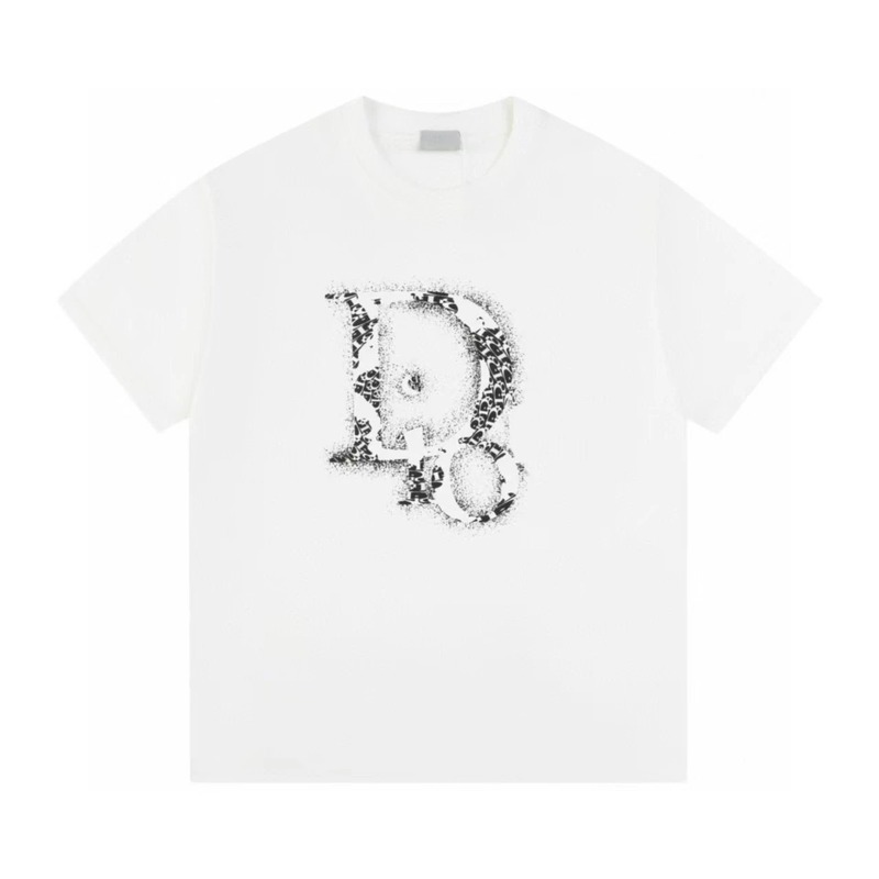 Dior Minimalist Monogram White Short-sleeved T-shirt