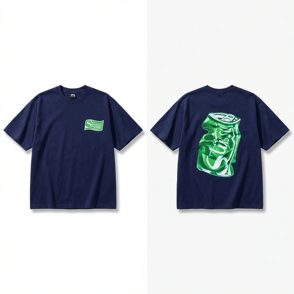 Stussy Cola Print Short-Sleeve T-Shirt