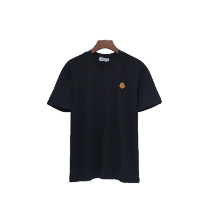 Moncler Classic Minimalist Style Black Short-sleeved T-shirt