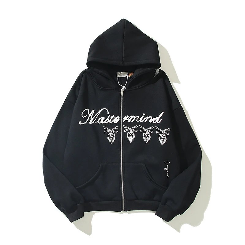 Mastermind Black Zip Hoodie Daily Styling Graphic