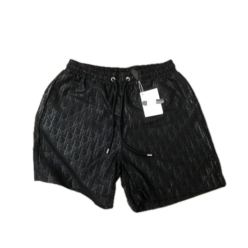 Dior Monogram Series Casual Style Black Shorts