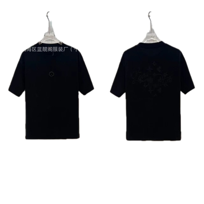 Louis Vuitton Monogram Trendy & Cool Black Short-sleeve T-shirt