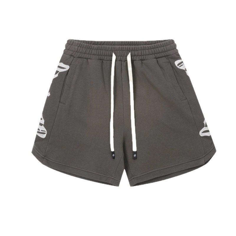 Godspeed Printed Street Style Charcoal Gray Casual Shorts