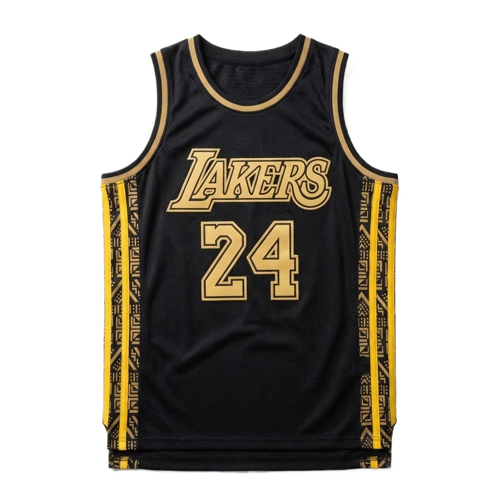 The No. 24 black jersey of the Los Angeles Lakers