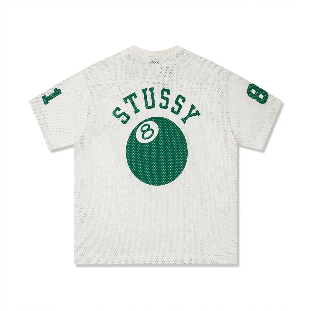 Stussy No.8 Ball White Trendy T-shirt